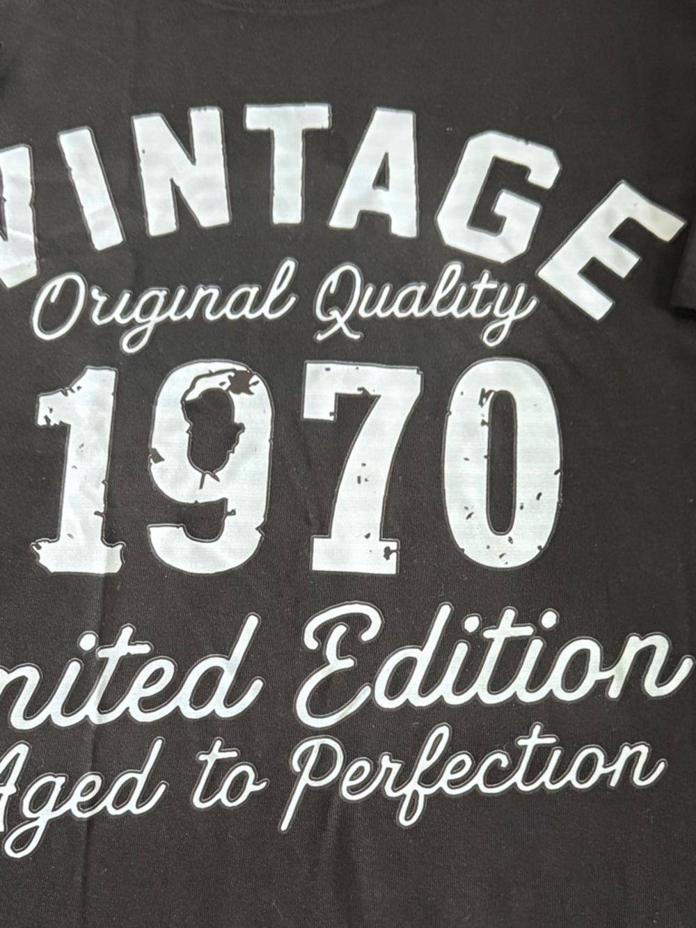 NWOT “Vintage 1970 Limited Edition” Black Graphic T-Shirt Size 2X - Picture 2 of 3